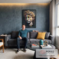 Quadro Decorativo Mitologia Grega 03 - Elegância e Sofisticação para sua Parede em sala de estar moderna - quadros decorativos para sala