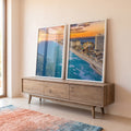 Quadro Decorativo Requinte de Cancun: Praias e Mar Turquesa em ambiente decorado - quadros decorativos para sala