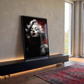 Quadro Decorativo Marilyn Monroe: Elegância Única em ambiente decorado - quadros decorativos para sala