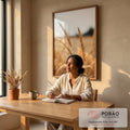 Quadro Decorativo Serenidade Natural em escritorio moderno - quadros decorativos para sala