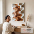 Quadro Decorativo Minimalista Fluido em escritorio moderno - quadros decorativos para sala