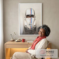Quadro Decorativo Fascinante Fusca 53 - Toque Vintage em escritorio moderno - quadros decorativos para sala