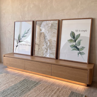 Quadro Decorativo Praia Exótica: Tranquilidade e Beleza em ambiente decorado - quadros decorativos para sala