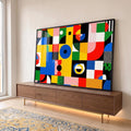 Quadro Decorativo Energizante Moderno em ambiente decorado - quadros decorativos para sala