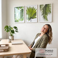 Quadro Decorativo Exuberância Verde: Renove Seu Ambiente em escritorio moderno - quadros decorativos para sala
