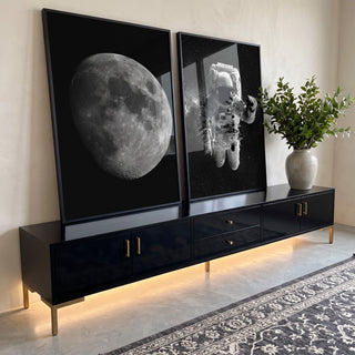 Quadro Decorativo Explorador Lunar: Desperte sua Imaginação em ambiente decorado - quadros decorativos para sala