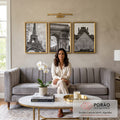 Quadro Decorativo Paris Encantador: Beleza Atemporal em sala de estar moderna - quadros decorativos para sala