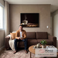 Quadro Decorativo Essência de Café: Desperte Seus Sentidos em sala de estar moderna - quadros decorativos para sala