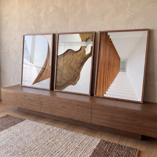 Quadro Decorativo Elegância Espiral Arte e Modernidade em ambiente decorado - quadros decorativos para sala