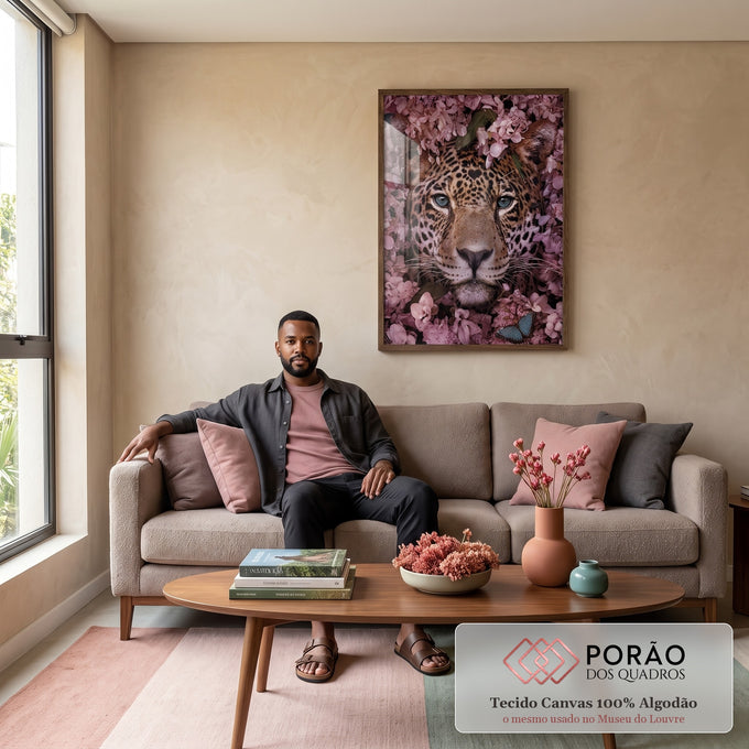 Quadro Decorativo Ecossistema Oriental: Vida em Harmonia em sala de estar moderna - quadros decorativos para sala