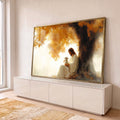 Quadro Decorativo Serenidade em Cores em ambiente decorado - quadros decorativos para sala