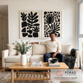Quadro Decorativo Elegância Natural em sala de estar moderna - quadros decorativos para sala