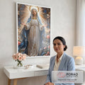 Quadro Decorativo Serenidade da Mãe em escritorio moderno - quadros decorativos para sala