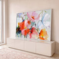 Quadro Decorativo Floral: Inspiração e Serenidade em ambiente decorado - quadros decorativos para sala