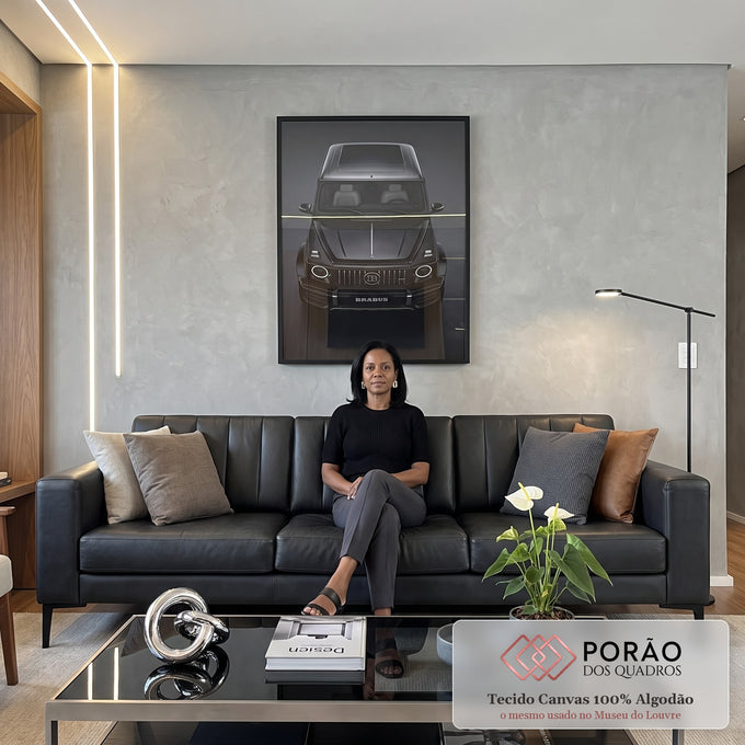 Quadro Esportivo Luxuoso: Estilo e Sofisticação em sala de estar moderna - quadros decorativos para sala