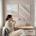 Quadro Decorativo Ocean & Mountain: Refúgio da Alma em escritorio moderno - quadros decorativos para sala