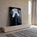 Quadro Decorativo Arquitetura Moderna e Harmônica em ambiente decorado - quadros decorativos para sala
