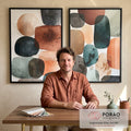 Quadro Decorativo Abstrato Moderno em escritorio moderno - quadros decorativos para sala