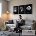 Quadro Decorativo Foco, Execução e Disciplina: Transforme Seu Ambiente em sala de estar moderna - quadros decorativos para sala