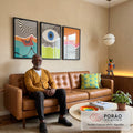 Quadro Decorativo Ondulações Abstratas: Transforme Seu Espaço em sala de estar moderna - quadros decorativos para sala