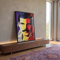 Quadro Decorativo - Retrato Musical Pop Arte em ambiente decorado - quadros decorativos para sala