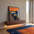 Quadro Decorativo O Grito Arte Impactante em ambiente decorado - quadros decorativos para sala