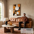 Quadro Decorativo Boho 03 - Elegância Natural para Seus Ambientes em sala de estar moderna - quadros decorativos para sala