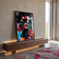 Quadro Decorativo: Estilo Urbano e Vibrante em ambiente decorado - quadros decorativos para sala