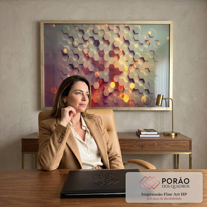 Geometria - quadro decorativo para escritorio | Porao dos Quadros
