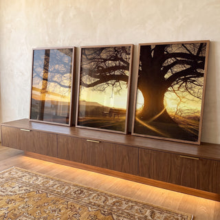 Quadro Decorativo Amanhecer Sereno: Toque de Paz em ambiente decorado - quadros decorativos para sala