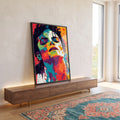 Quadro Decorativo Serenidade em Cores Vibrantes em ambiente decorado - quadros decorativos para sala