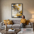 Quadro Decorativo Abstrato Moderno em sala de estar moderna - quadros decorativos para sala