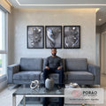 Quadro Decorativo: Encantamento Metálico - Inspire-se! em sala de estar moderna - quadros decorativos para sala