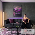 Quadro Decorativo Aston Martin: Elegância e Sofisticação para Sua Parede em sala de estar moderna - quadros decorativos para sala