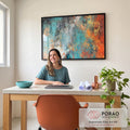 Quadro Decorativo Harmonia das Cores: Inspire-se! em escritorio moderno - quadros decorativos para sala