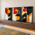 Quadro Decorativo Minimalista Moderno para um Refúgio de Serenidade em ambiente decorado - quadros decorativos para sala