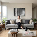 Quadro Decorativo: Mistério em Corredor Antigo em sala de estar moderna - quadros decorativos para sala