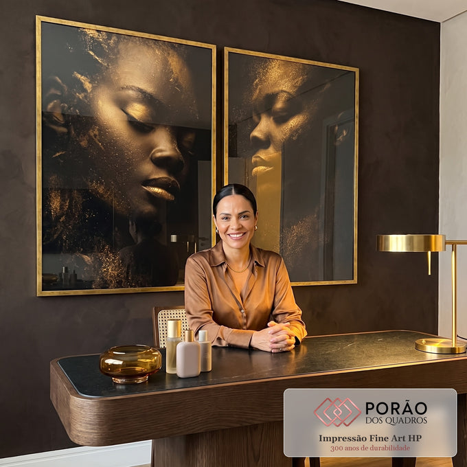 Quadro Decorativo Serenidade e Estilo em escritorio moderno - quadros decorativos para sala