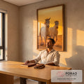 Quadro Decorativo Cavalos em Liberdade em escritorio moderno - quadros decorativos para sala