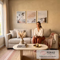 Quadro Decorativo Paraíso Tropical: Reviva Verões Inesquecíveis em sala de estar moderna - quadros decorativos para sala