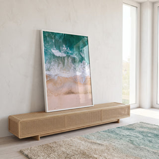 Quadro Decorativo Majestade do Oceano - Exclusivo em ambiente decorado - quadros decorativos para sala