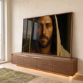 Quadro Decorativo Reflexão com Toque Serene em ambiente decorado - quadros decorativos para sala