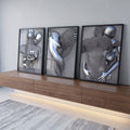 Quadro Decorativo: Encantamento Metálico - Inspire-se! em ambiente decorado - quadros decorativos para sala