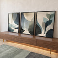 Quadro Decorativo Abstrato Serenidade Moderna em ambiente decorado - quadros decorativos para sala