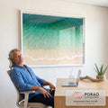 Quadro Decorativo Praia dos Sonhos em escritorio moderno - quadros decorativos para sala