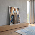 Quadro Decorativo Serenidade da Mãe em ambiente decorado - quadros decorativos para sala