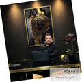 Quadro Decorativo O Poder do Bitcoin em escritorio moderno - quadros decorativos para sala