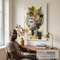 Escultura de Serenidade: Quadro Moderno em escritorio moderno - quadros decorativos para sala