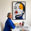 Quadro Decorativo A Beleza Feminina em Detalhes em escritorio moderno - quadros decorativos para sala