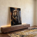 Quadro Decorativo Leão Executivo - Sofisticação e Estilo para Seu Ambiente em ambiente decorado - quadros decorativos para sala
